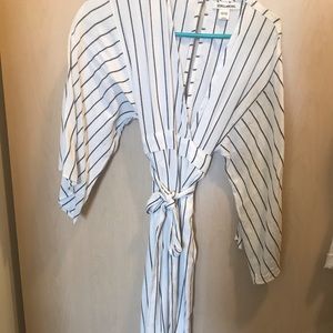 Billabong Striped Kimono Wrap Dress